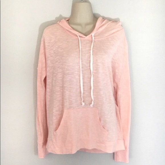 peach color hoodie